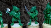 Fantasy Goblins And Miniatures Made Using Green Stuff Modelling Putty